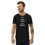 Keep Calm and GET NAKED!  Curved Hem T-Shirt